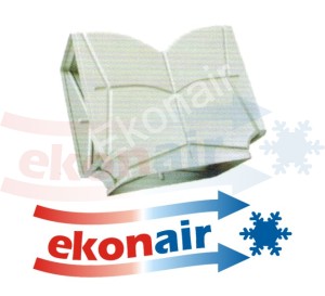 KANAŁ WENT ABS PROST. ZŁĄCZE TRÓJSTRONNE 650x450mm