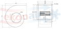 Wentylator promieniowy 410 wymiary.png