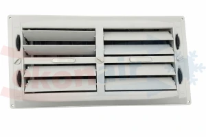 KRATKA WENTYLACYJNA PŁASKA Z PRZEPUSTNICAMI 02-F (wew.400x200mm)