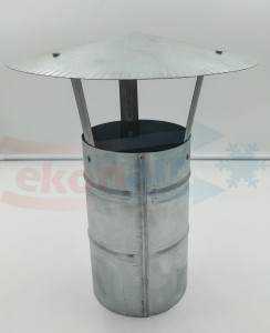 KOMIN WENTYLACYJNY Z DASZKIEM (ocynk) 120 mm