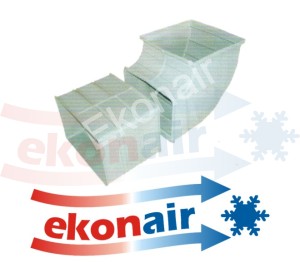 Kolano went. dł dwumod. (dł.880+420mm)670x670mm