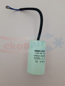 Kondensator BH 75/ BHC 50 z przewodem  (16 µF 450 VAC )
