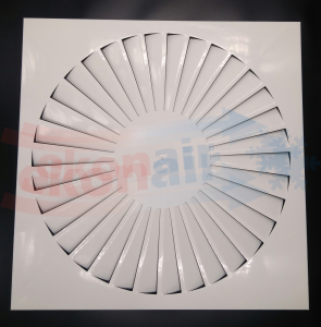 Nawiewnik wirowy kwadratowy  595x595 ESD-EA-34