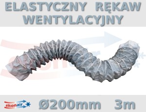 Rękaw powietrza silver 200 mm x 3 m (od -20°C do +200 °C)
