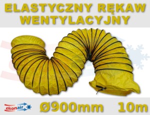 Rękaw powietrza żółty 900 x 10 m (od -20°C do +70°C)