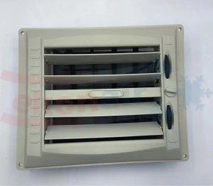 KRATKA WENTYLACYJNA PŁASKA Z PRZEPUSTNICĄ 01-1F (wew.210x195mm)