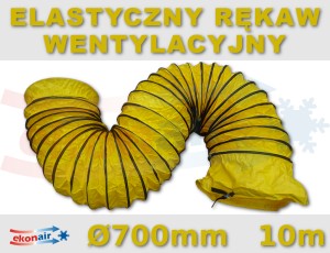 Rękaw powietrza żółty 700 mm x 10 m (od -20°C do +70°C)